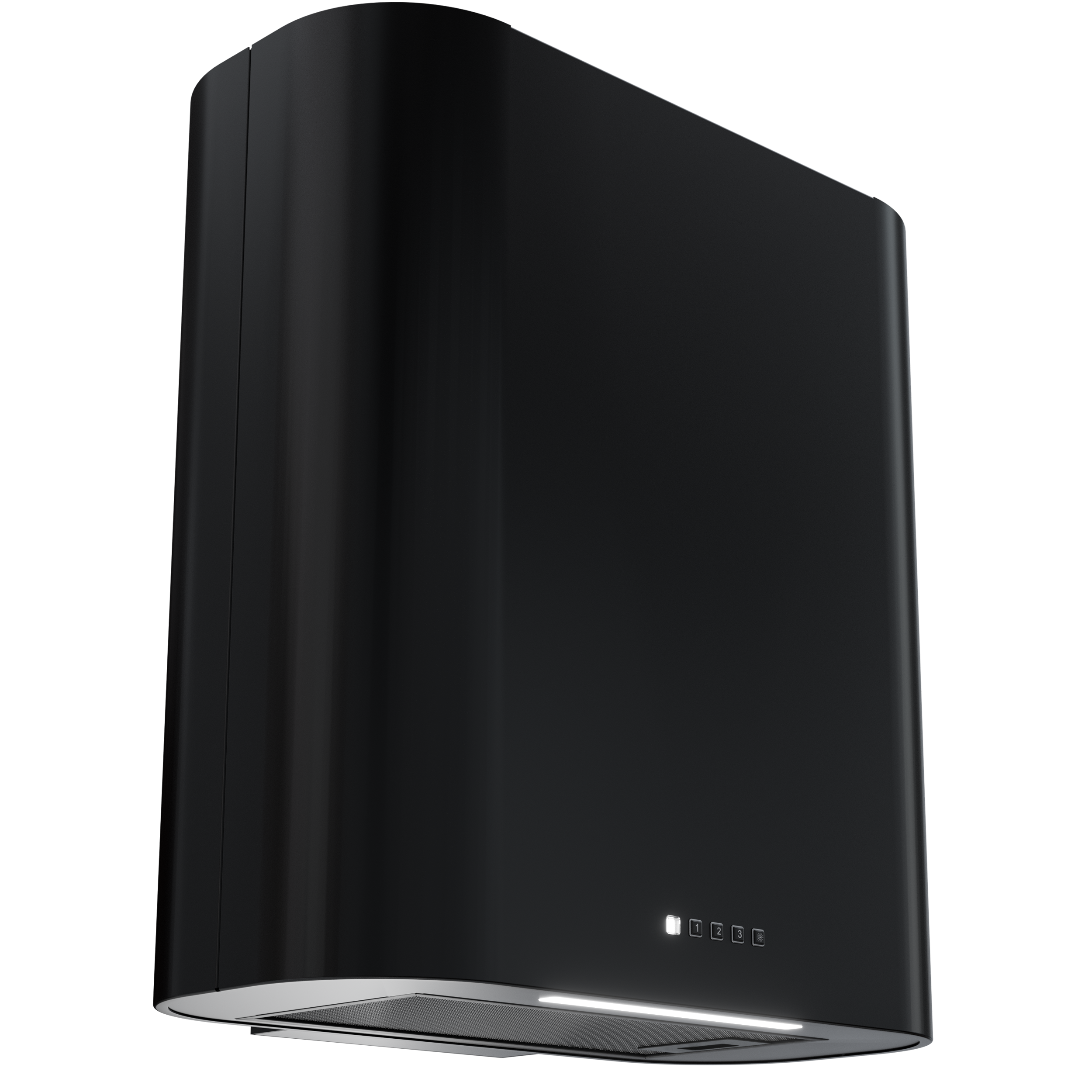 Okap przyścienny Ellipse WK-12 LED slim czarny T800 szer. 55 cm Akpo