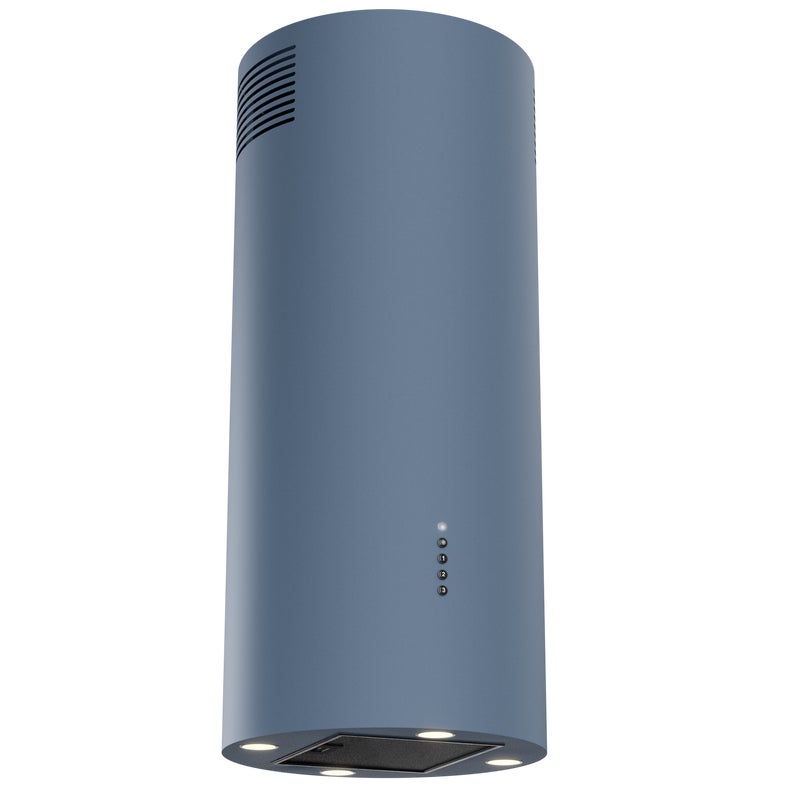 Okap kominowy Balmera WK-10 LED slim wys. 80 cm pastel błękit T800 Akpo