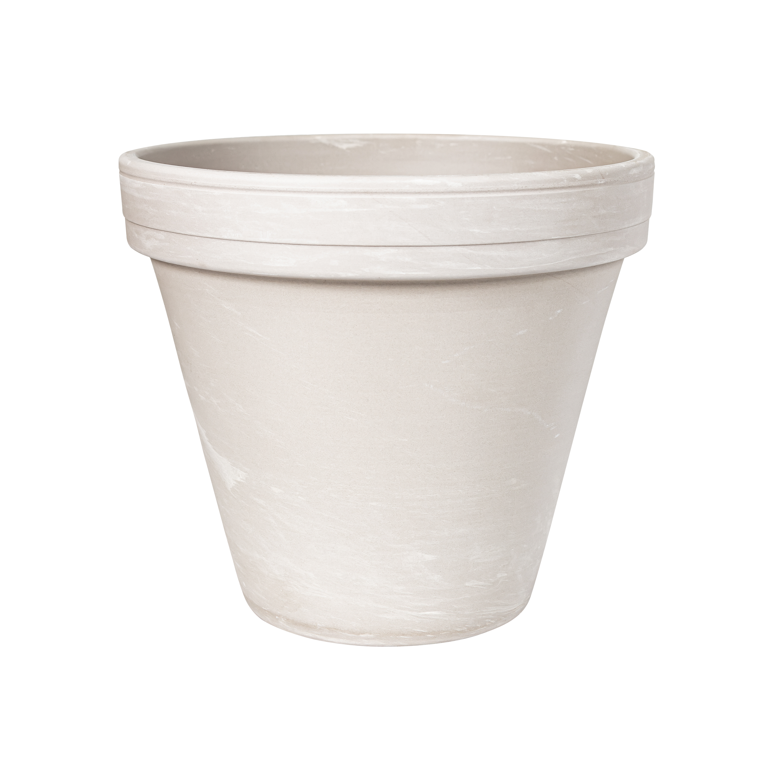Donica gliniana prosta śr.16 cm beżowa Cermax