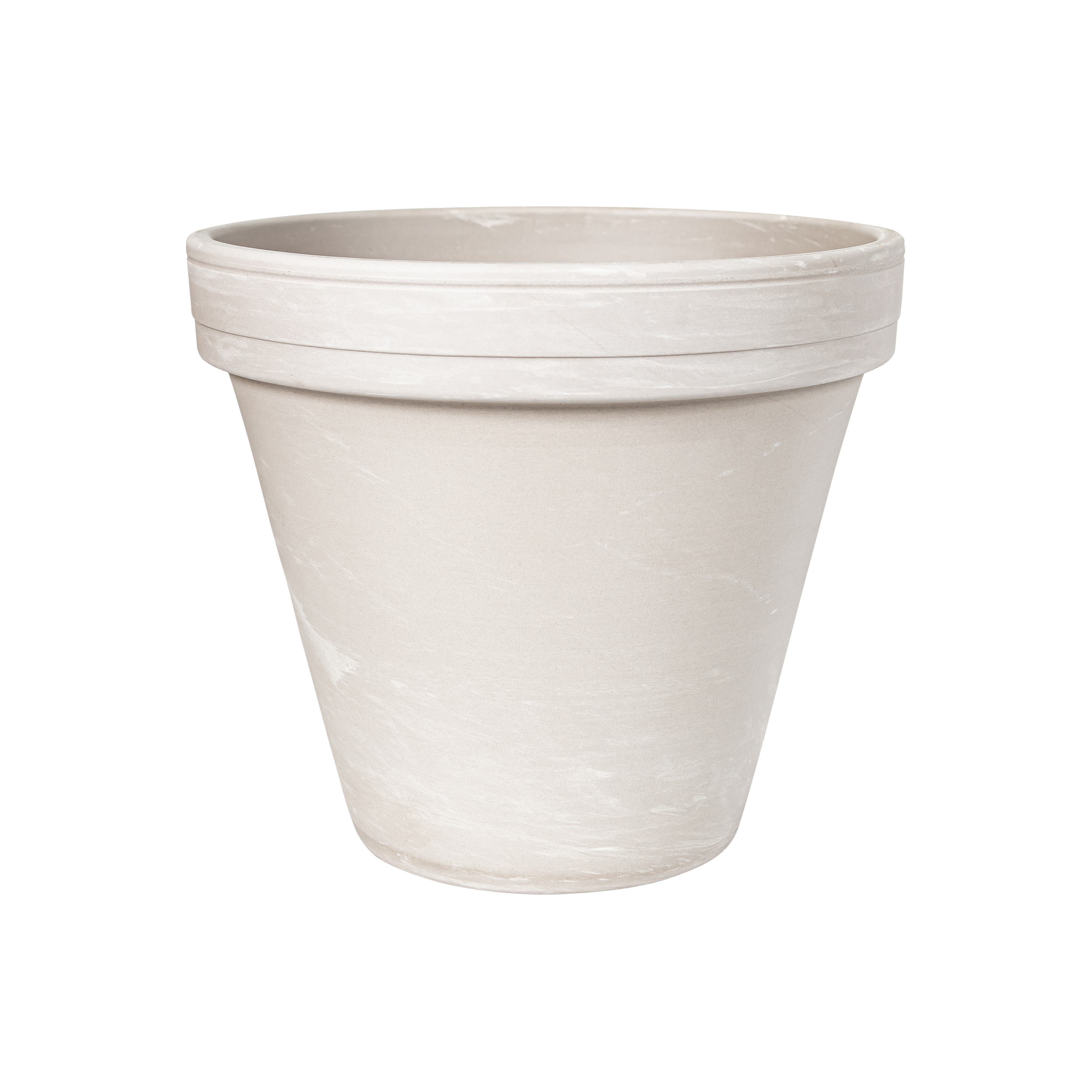 Donica gliniana prosta śr.14 cm beżowa Cermax