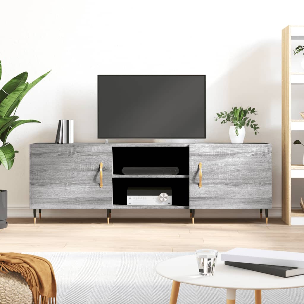Szafka pod telewizor, szary dąb sonoma, 150x30x50 cm vidaXL