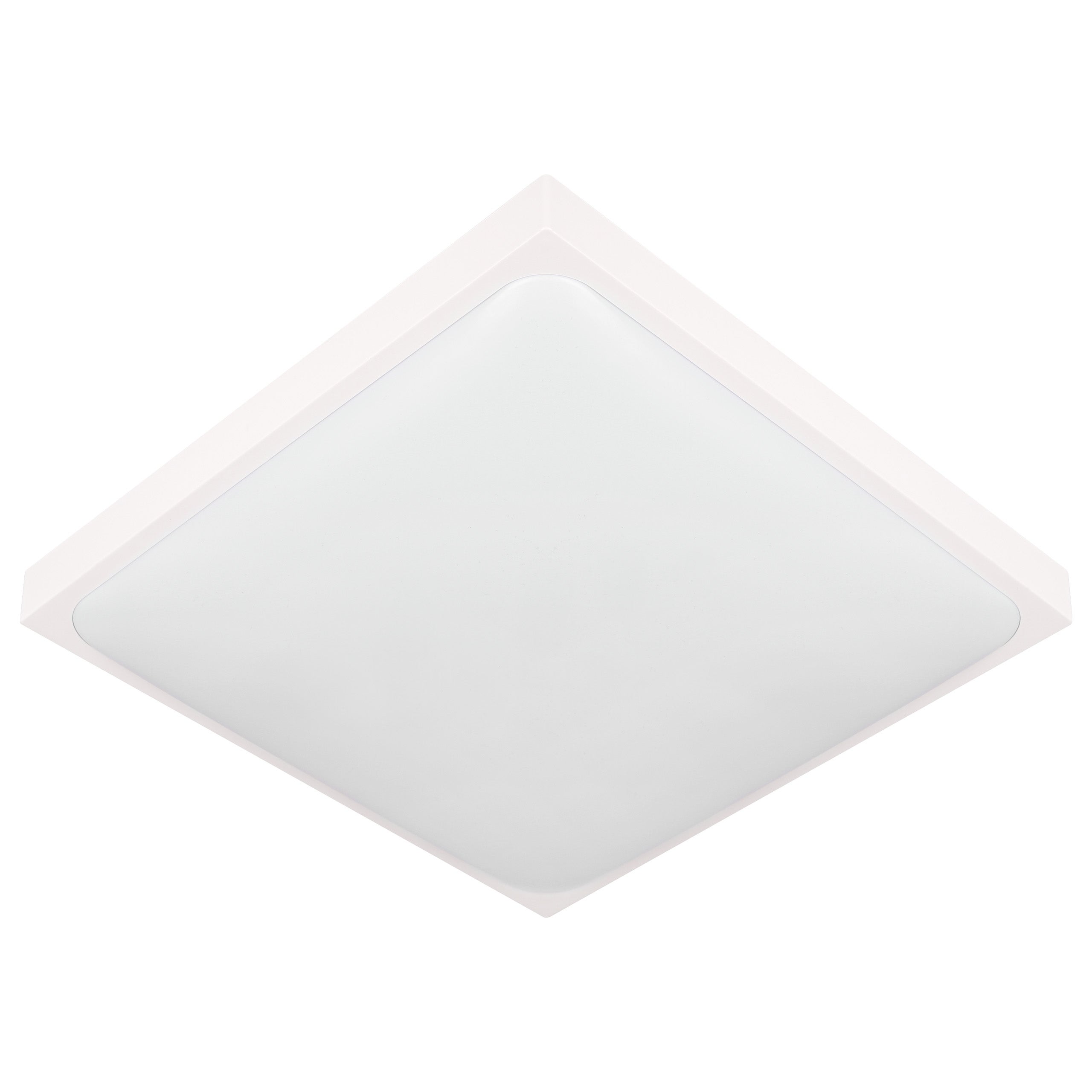 Plafon LED 2x E27 Luvo 30,5cm IP44 z czujnikiem ruchu sufitowy kwadrat biały lampa oprawa MasterLED