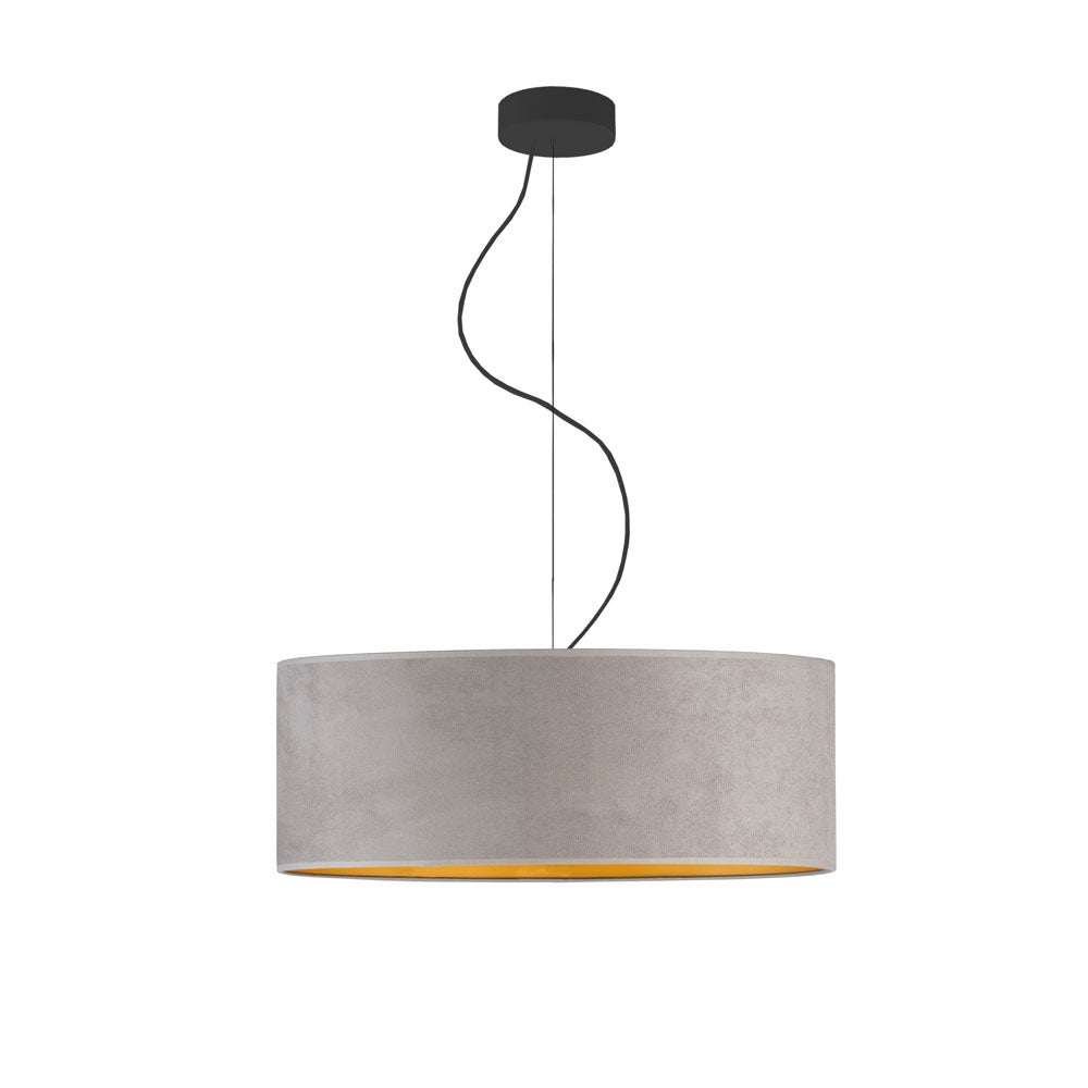 Lampa sufitowa żyrandol lampa wisząca z abażurem walec 50 cm BLUES