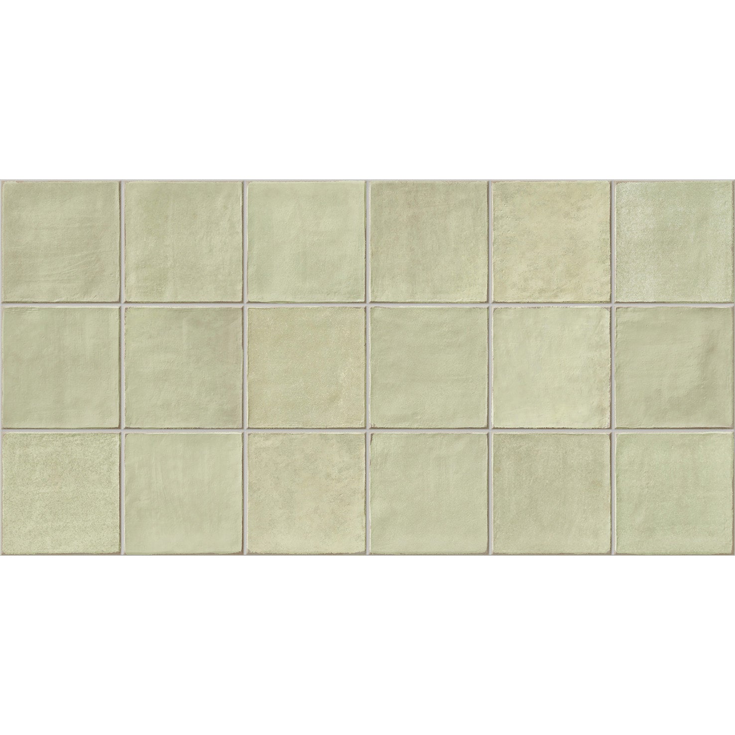 Płytka z gresu porcelanowego o efekcie rzemieślniczym do podłóg i ścian w kolorze Apple EAZY Block 32x62,5 cm błyszcząca