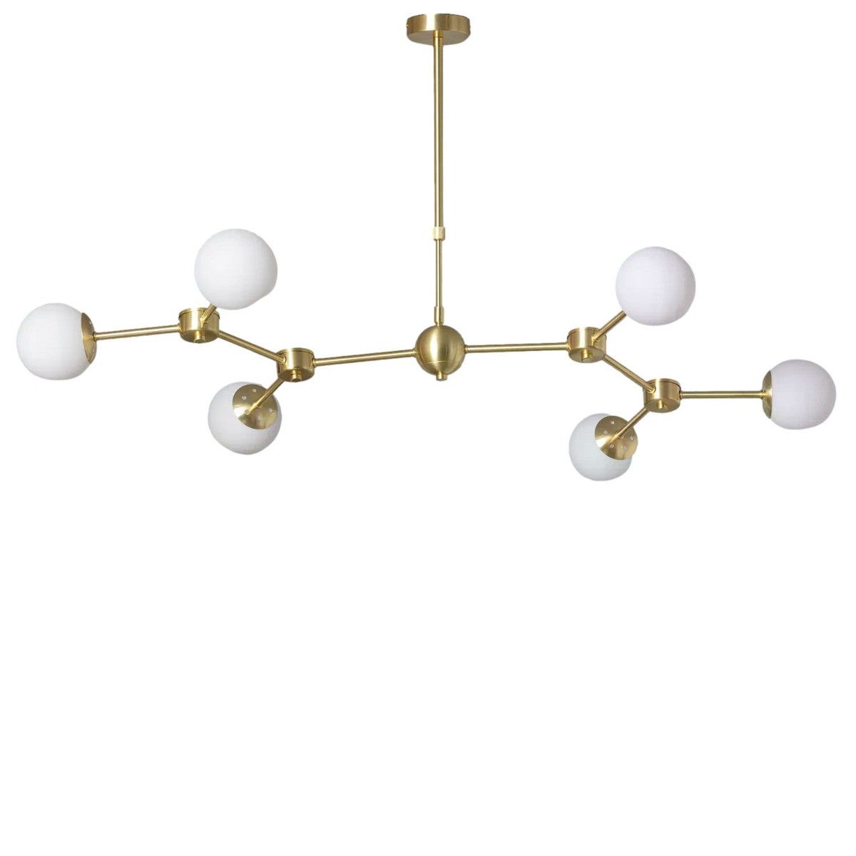 Lampa Sufitowa Złota Kule Mleczne Abruzzo Ricardo 6xG9