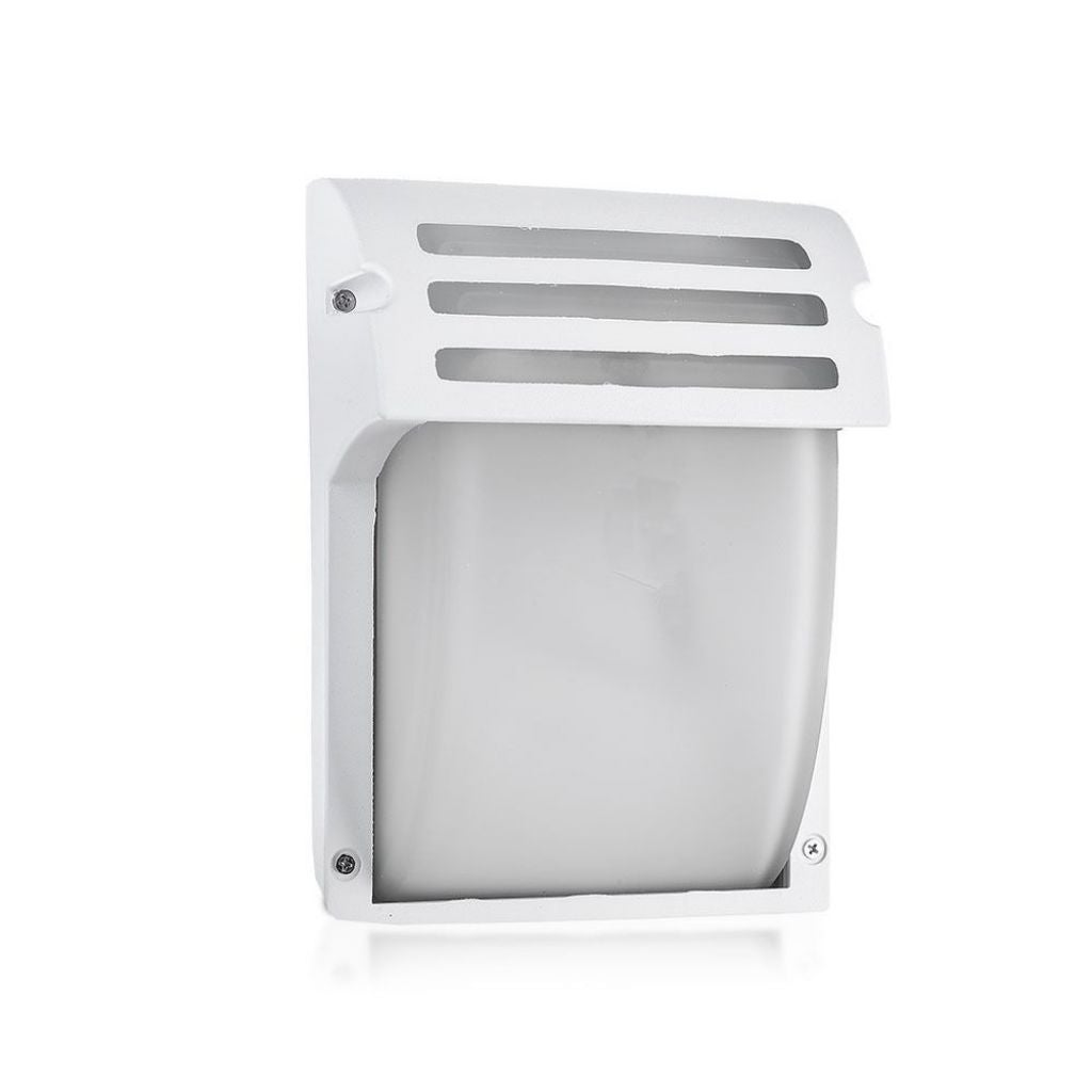Lampa ścienna LED z oprawką E27 (maks. 60 W) Kolor biały, satynowe szkło IP44