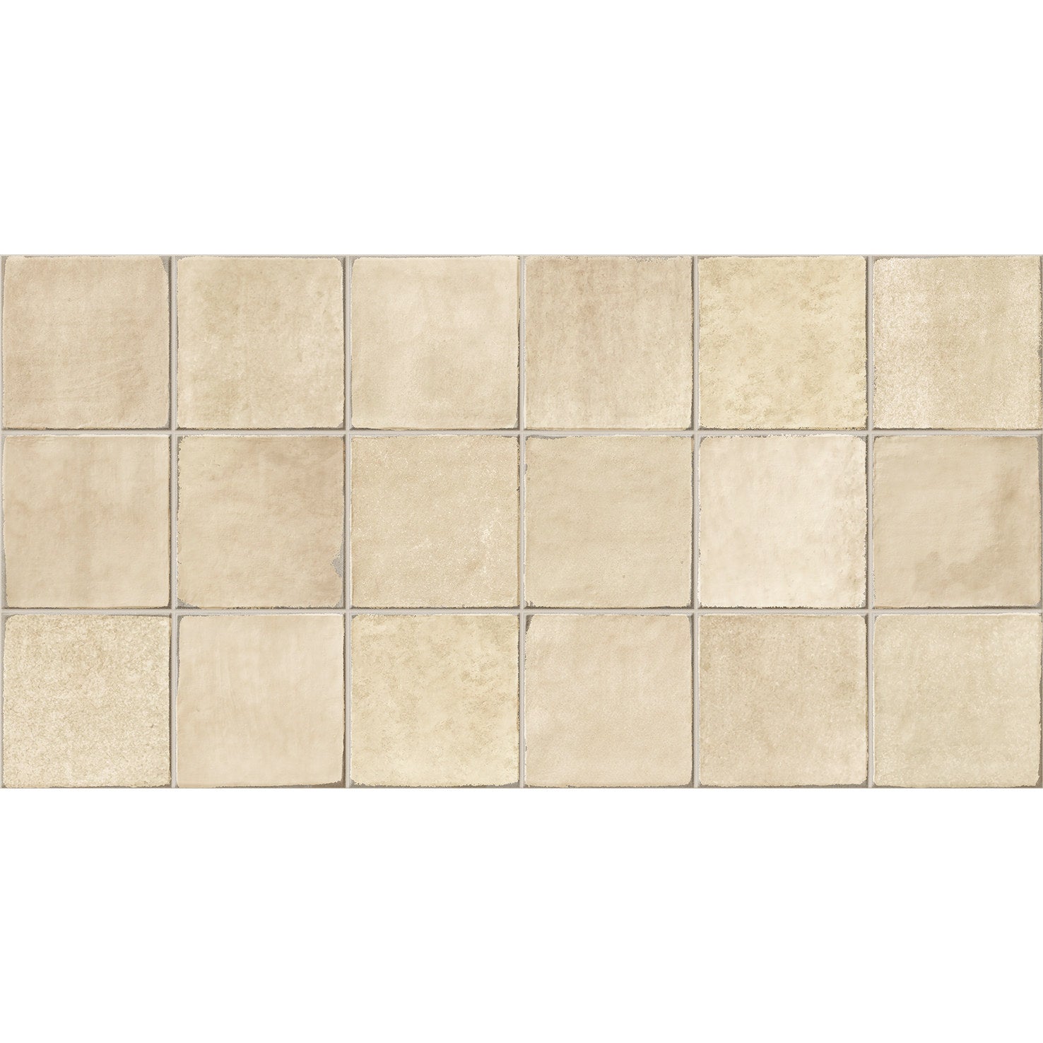 Płytka z gresu porcelanowego o efekcie rzemieślniczym do podłóg i ścian piaskowa EAZY Block 32x62,5 cm błyszcząca
