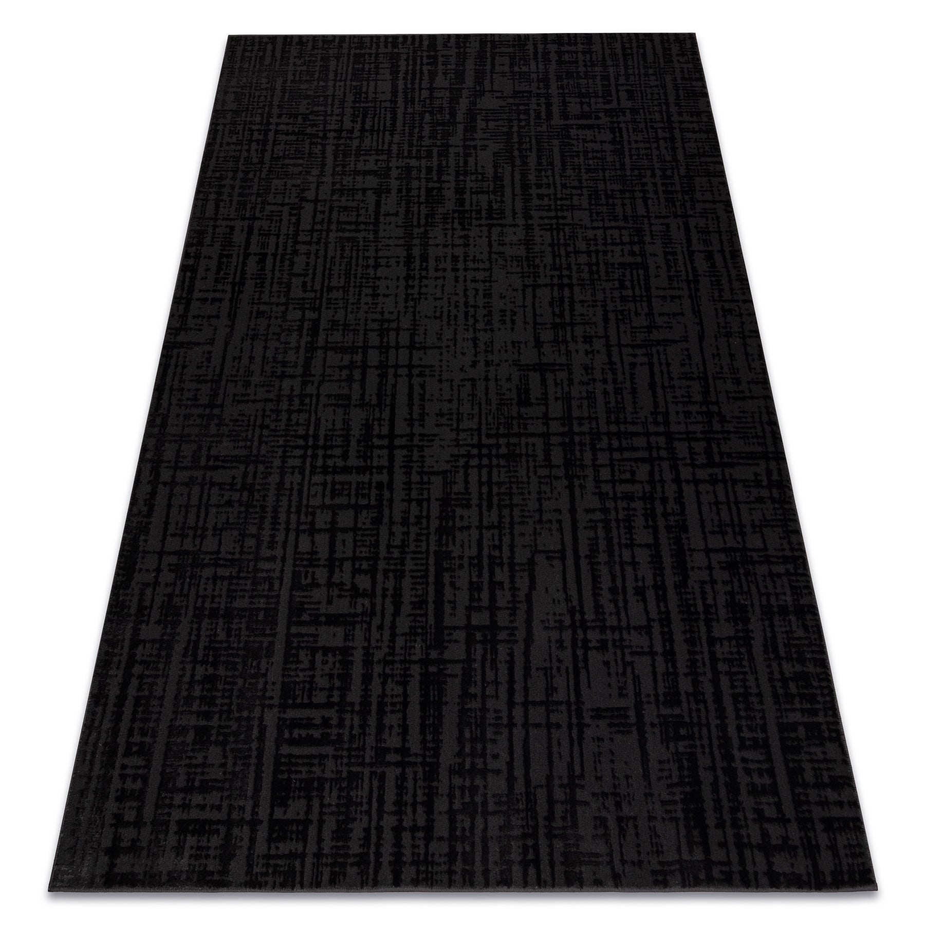 Dywan AURA J2557A czarny / antracyt - Linie, strukturalny, nowoczesny 160x220 cm