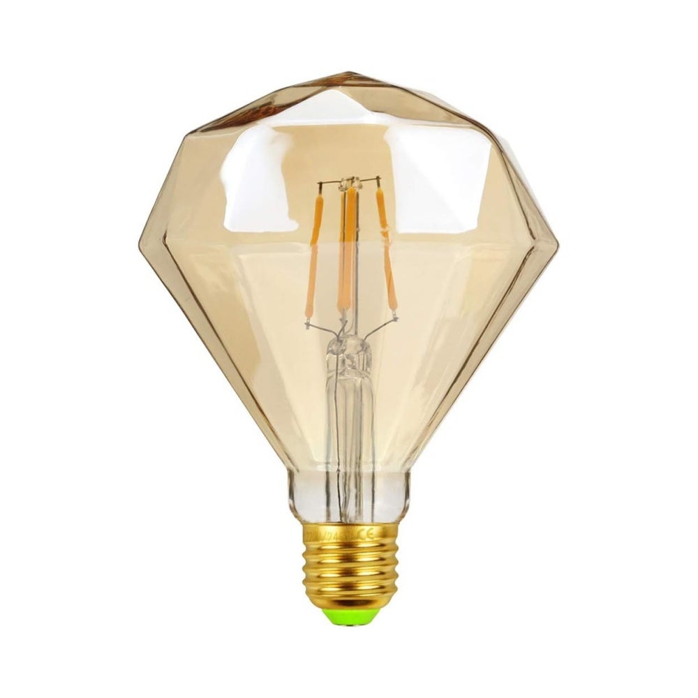 Żarówka LED Vintage Diamond 4W 220/240V E27 2700K Ciepła biała żarówka z żarnikiem LED [Klasa energetyczna D]