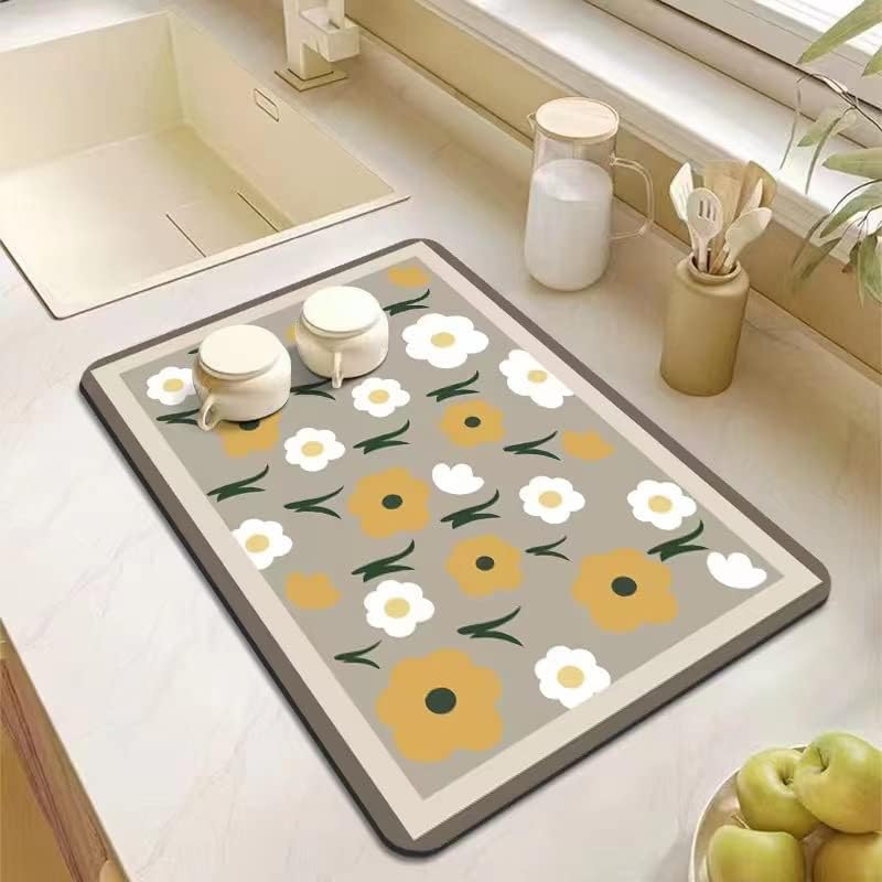 Mata ociekowa do ekspresu do kawy, mata ociekowa do zmywarki, mata ociekowa z mikrofibry ultra-suchej (40x50 cm)