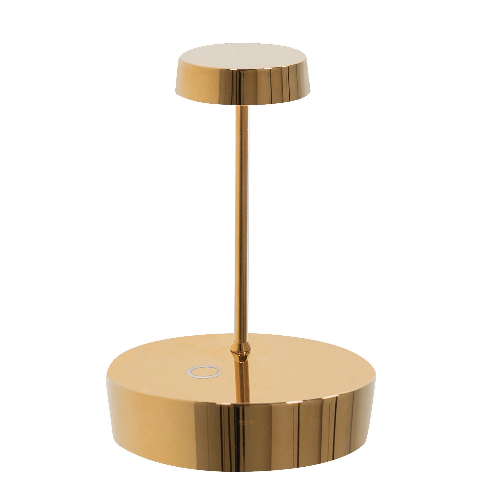 Lampa stołowa Swap mini pro LED, błyszcząca, złota, akumulatorowa i ściemnialna