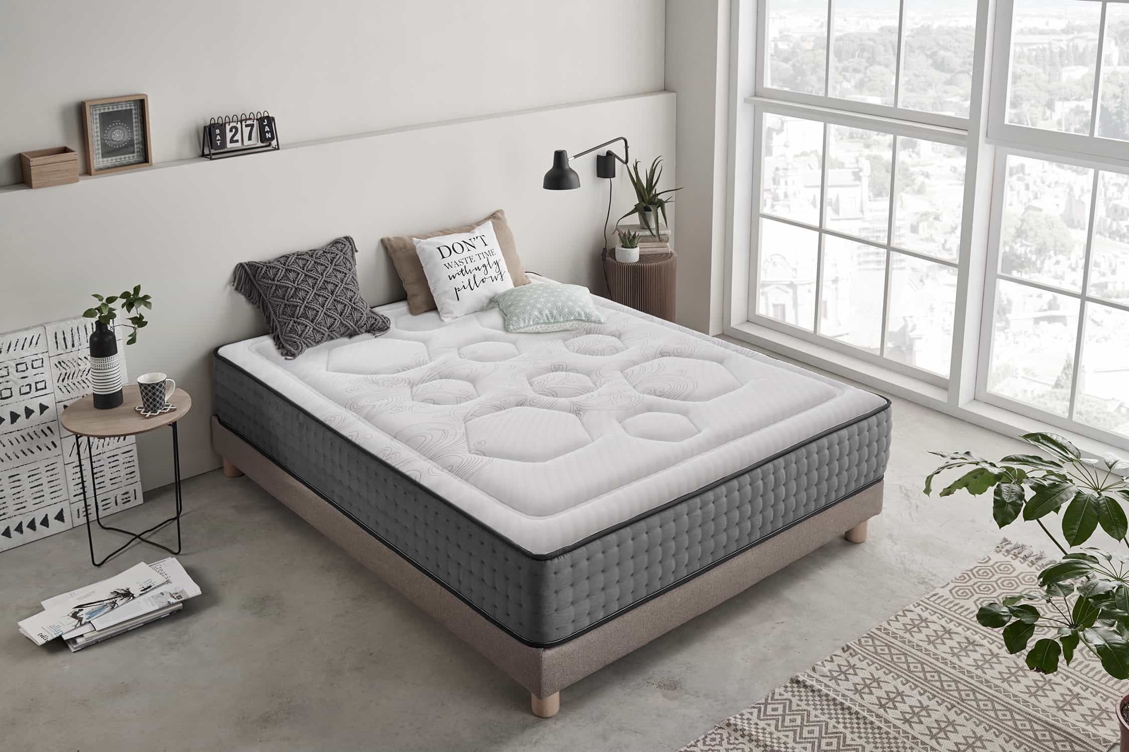 Materac Sprężyny kieszeniowe Hexacare 28cm, 180 x 200cm - Moonia