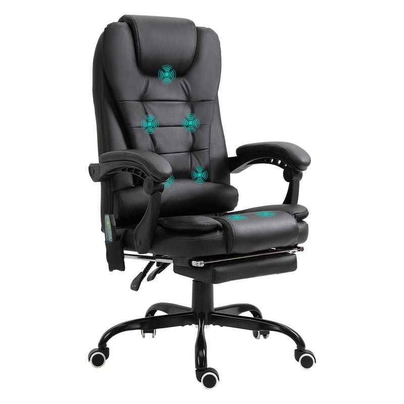 Regulowany fotel ergonomiczny, odchylane oparcie, obrotowy podnóżek, czarny