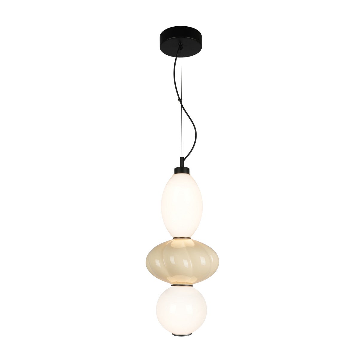 Lampa wisząca TORDI LED 18W Ciepła biel 2216lm beżowa wym: 120 x 20 x 20 cm Italux