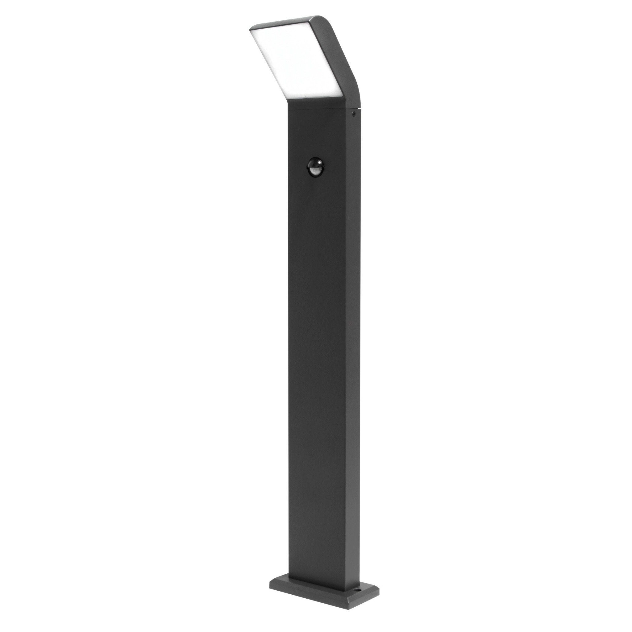 Lampa ogrodowa LED Clark 12W 80cm z czujnikiem PIR 4000K neutralna biel IP54 wysoka czarna MasterLED