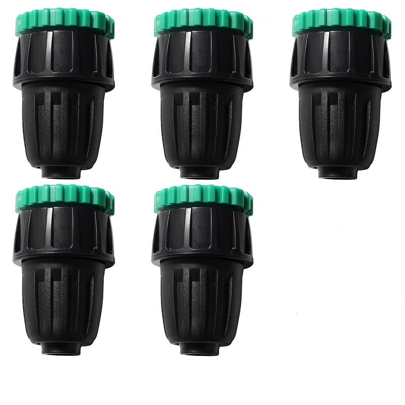 Adapter do mikronawadniania G1/2 G3/4, zestaw 5 sztuk, do szybkiego złącza mikronawadniania z pętlą blokującą do trawnika