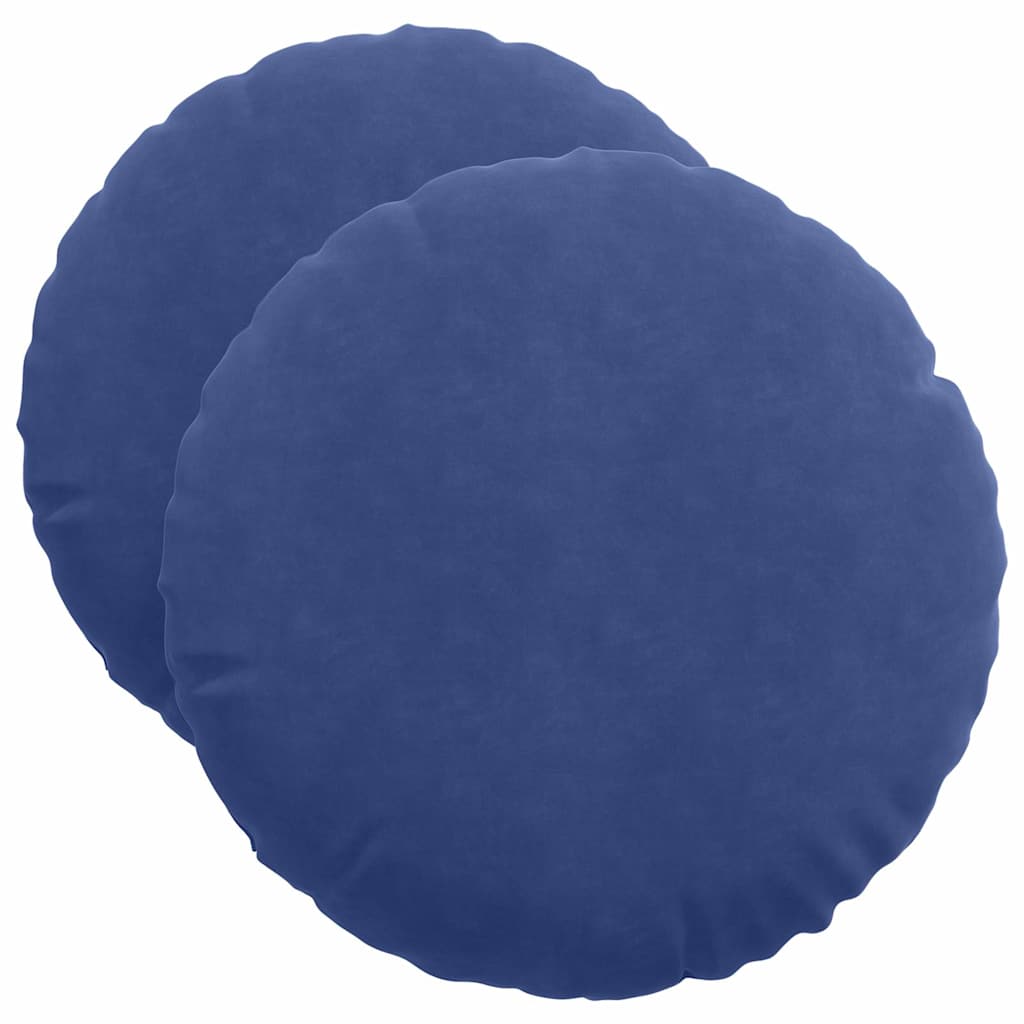 Poduszki na siedziska 2 pcs Niebieski policyjny Ø50 x 19 cm