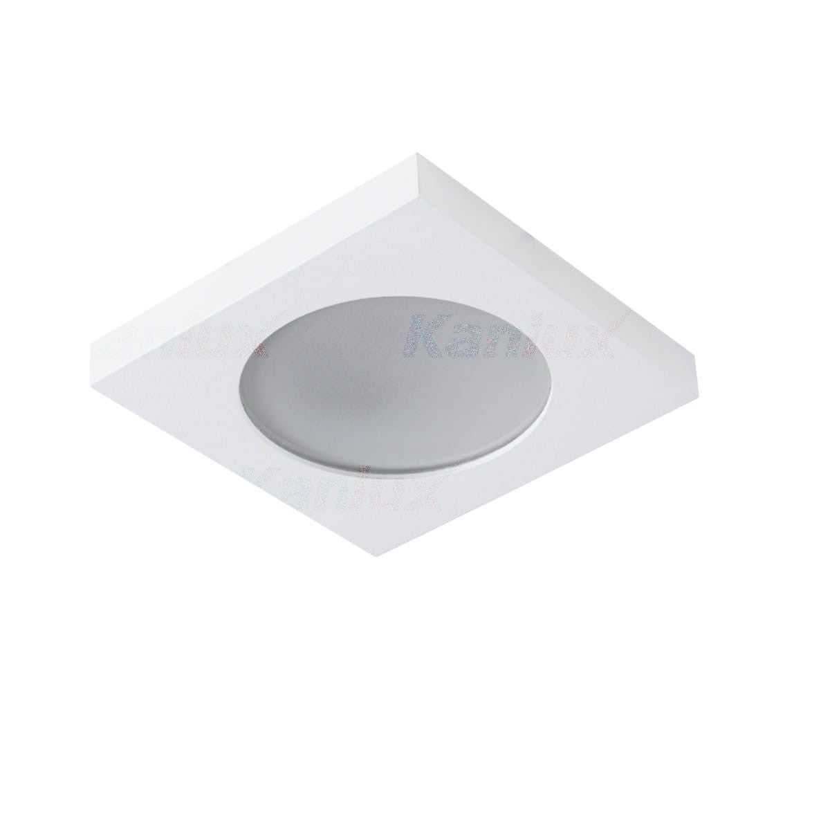 Oprawa sufitowa wpuszczana Flini biała 1xGX5.3 / GU10x10W kwadratowa IP44 wym: 8 x 8 cm aluminium Kanlux