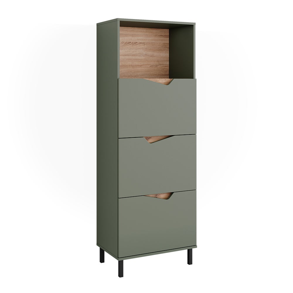 Vicco Kredens Marelle, Zielony/rzemieślniczy, 60 x 169.5 cm z 4 przegrodami