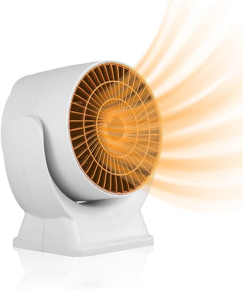 Mini grzejnik 800 W, mini grzejnik nadmuchowy energooszczędny z 3S