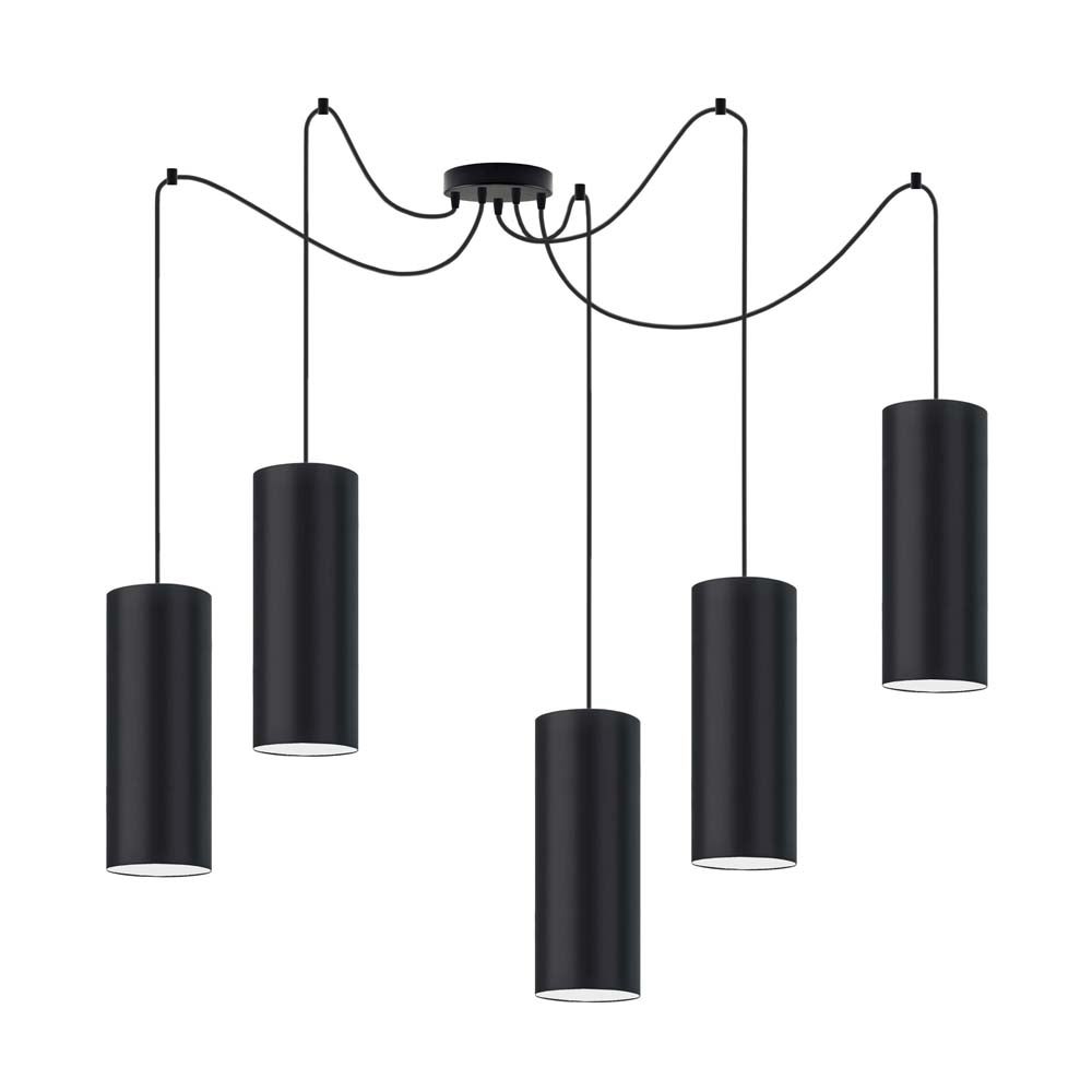 Lampa wisząca zwis żyrandol sufitowa z abażurami tuba POGO Z5