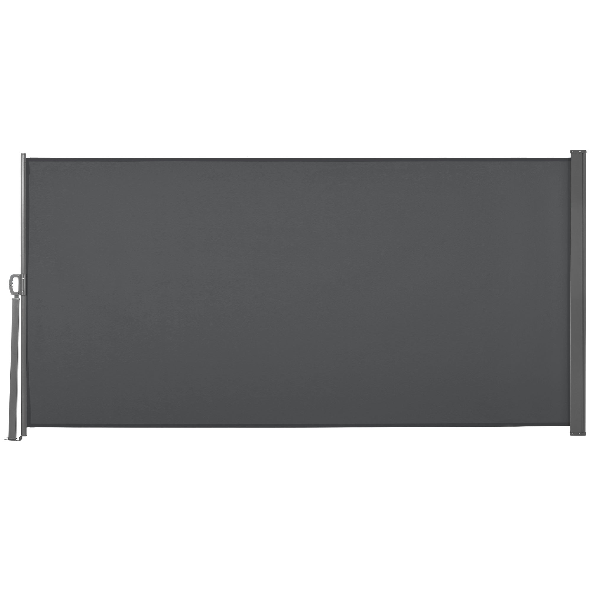 Markiza wiatroszczelna, 3x1,6m, 180g/m², szara, metal/poliestr