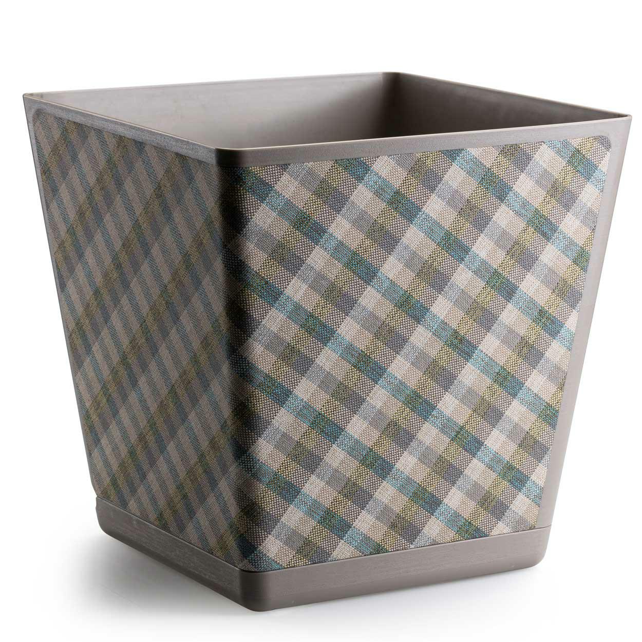 Doniczka HowHomely Pilea Texelle taupe 29,8x29,8x30 cm 1 szt.