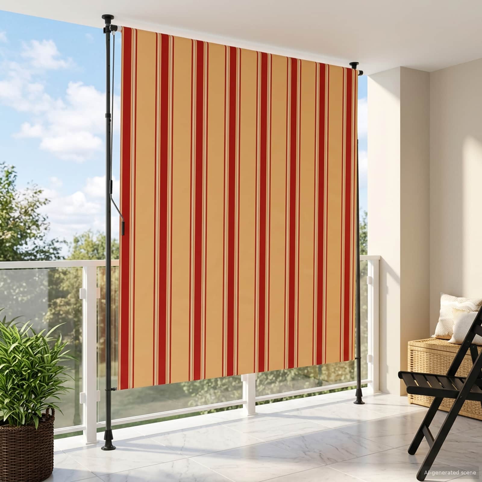 Zewnętrzna Roleta Rolkowa Wielokolorowe 200 x 270 cm vidaXL