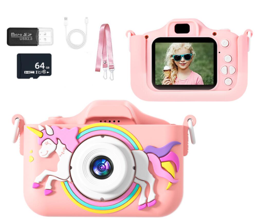 Aparat fotograficzny dla dzieci, cyfrowy aparat fotograficzny dla dzieci, miniaturowa kamera z możliwością ładowania, zabawka prezentowa dla dziewczyn