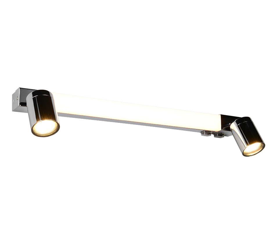 Reflektor łazienkowy nowoczesny chromowany listwa LED 6W + 2xGU10 5W ENRICO Trio