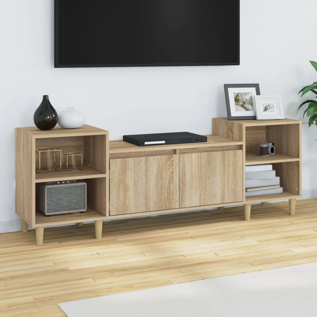 Szafka pod telewizor, dąb sonoma, 160x35x55 cm vidaXL