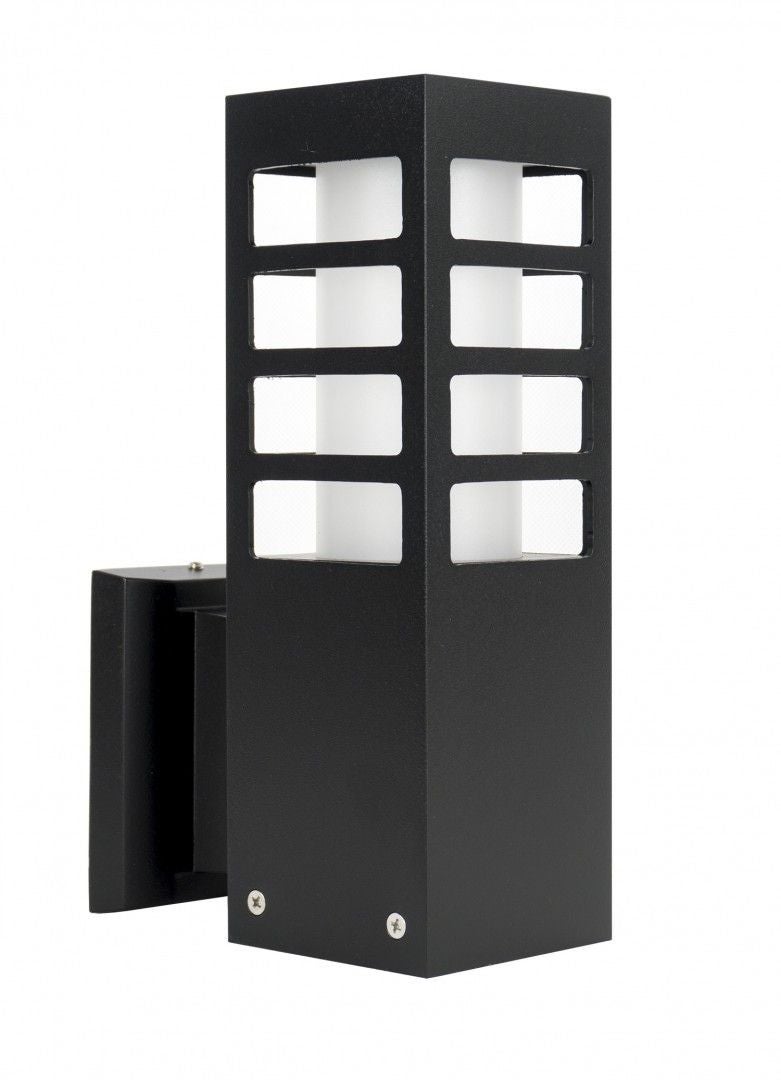 Kinkiet zewnętrzny aluminiowy 1xE27 czarny IP54 SU-MA RADO RADO III K BL