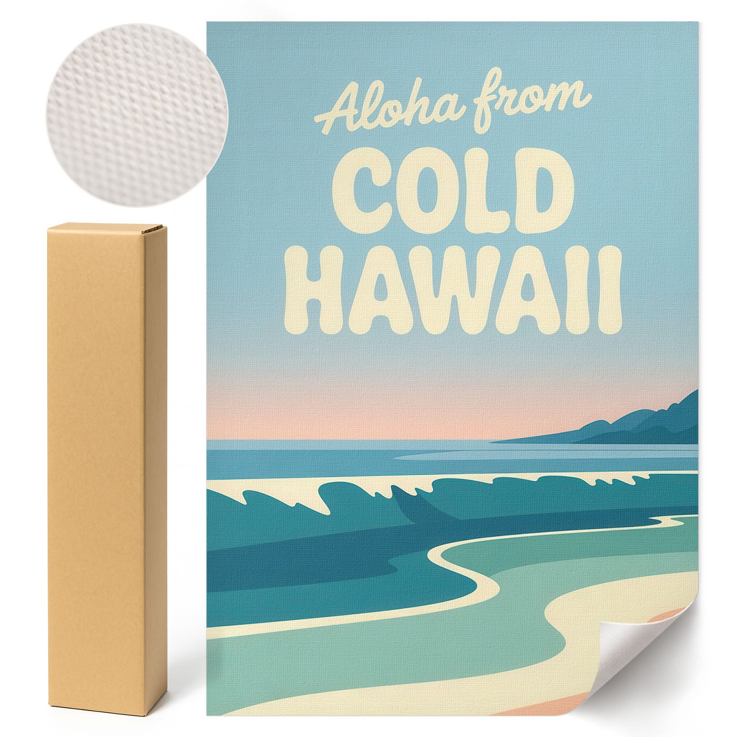 Retro Plakat Cold Hawaii - Lucas "Luca" Meyer 29,7x42 cm ArtPrintCave