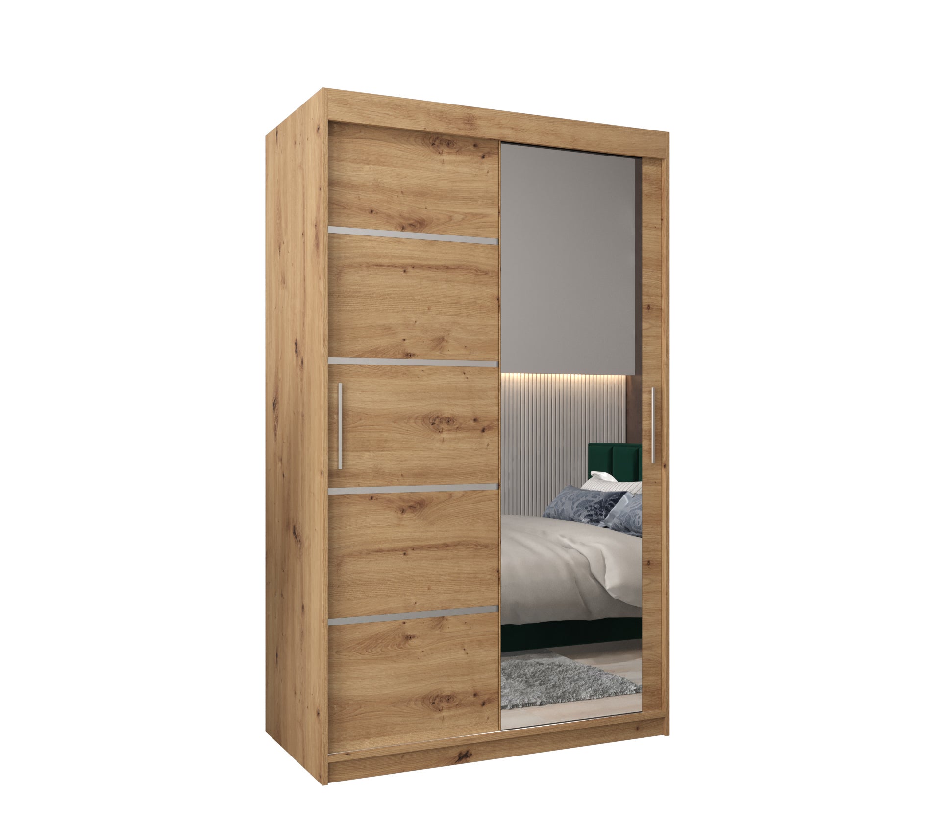 Szafa przesuwna garderoba Verona 2 120 x 62 x 200 cm Artisan - Abiks Meble