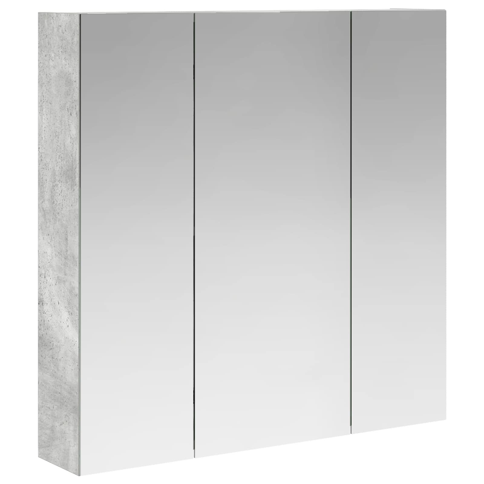 Szafka z lustrem do łazienki Betonowy szary 70 x 14,5 x 70 cm