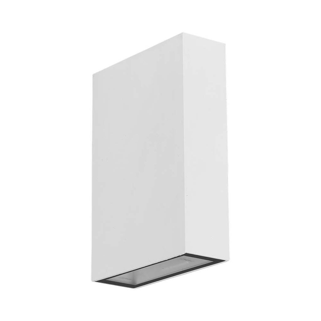 Kinkiet zewnętrzny VT-844-W-N LED 4W Ciepła biel 400lm biały wym:12,3x8,3x3cm IP64 V-TAC