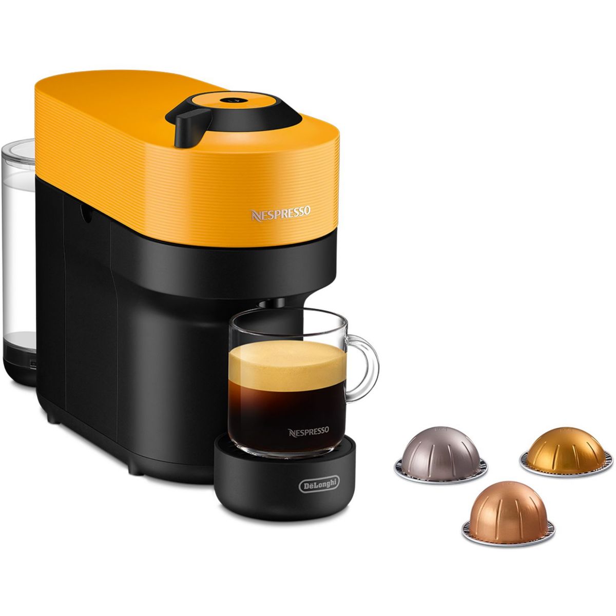Ekspres do Kawy na Kapsułki DeLonghi ENV90 Technologia Centrifusion™ Kompaktowy Żółty
