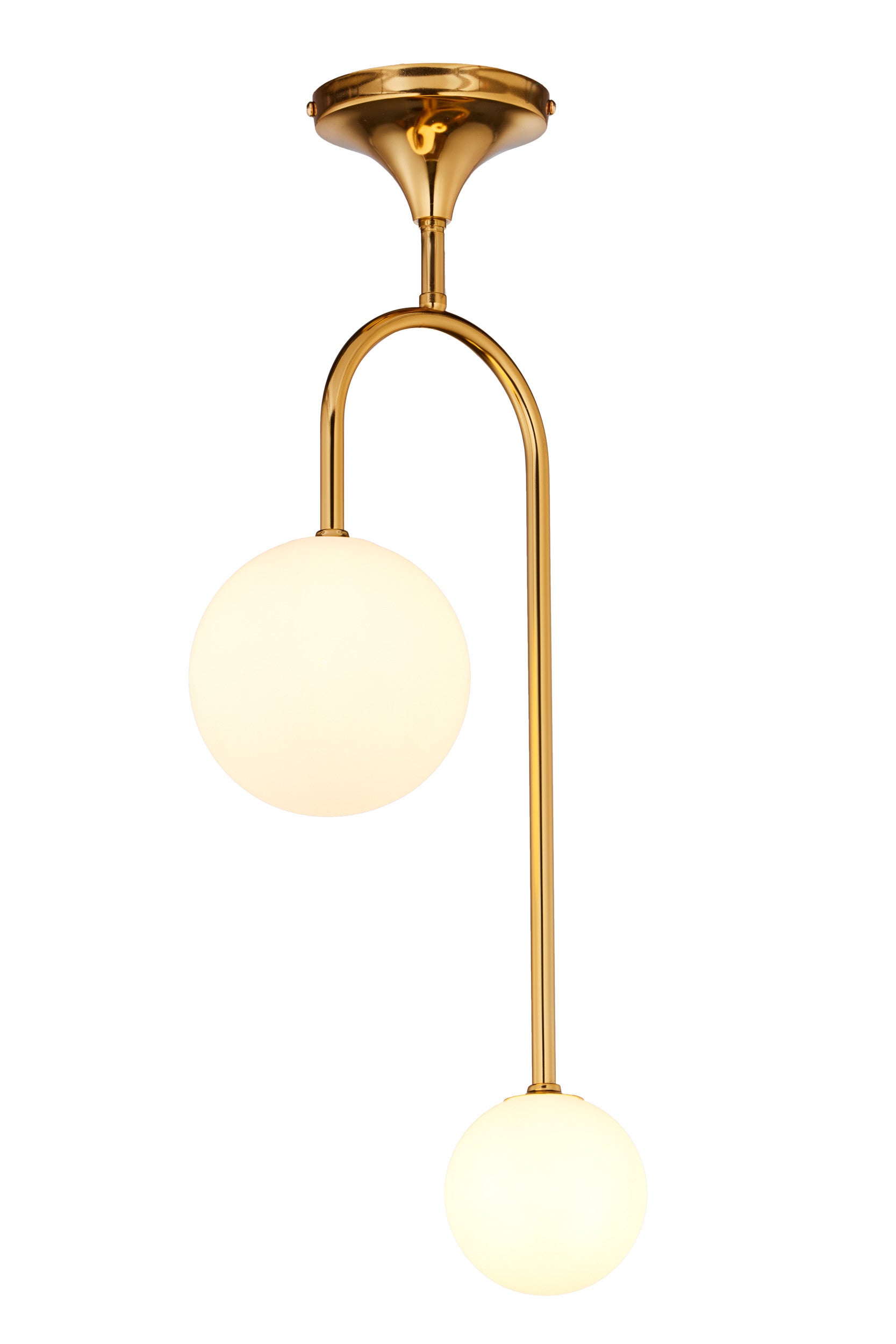 Lampa sufitowa SELEN JUPITER złoty/biały G9 64x14x25 cm 1 szt.