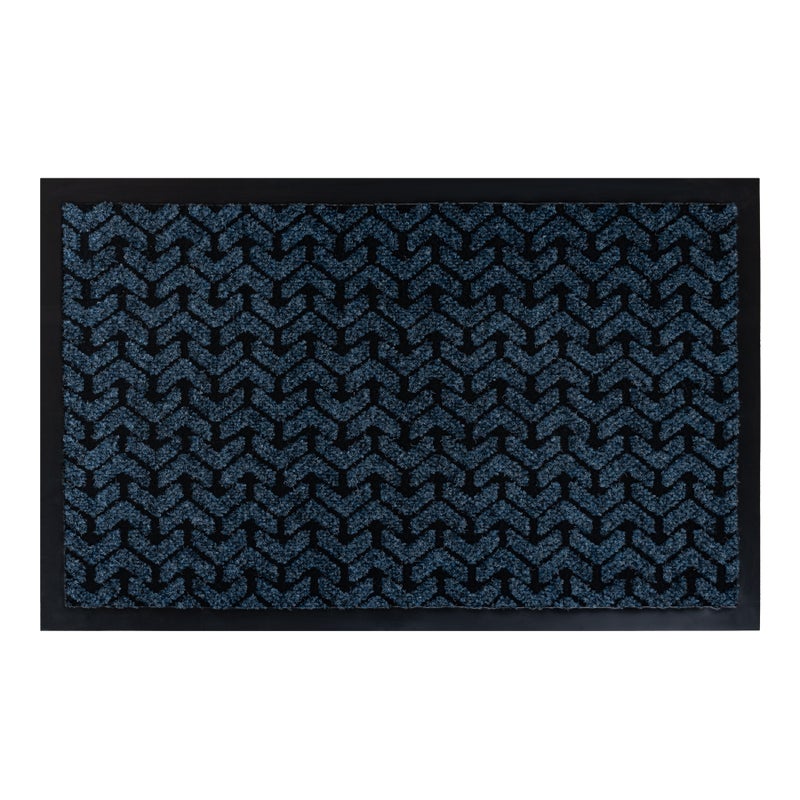 Wycieraczka antypoślizgowa DUNLOP 0800 niebieski - wewnętrzna, zewnętrzna na gumie 40x60 cm