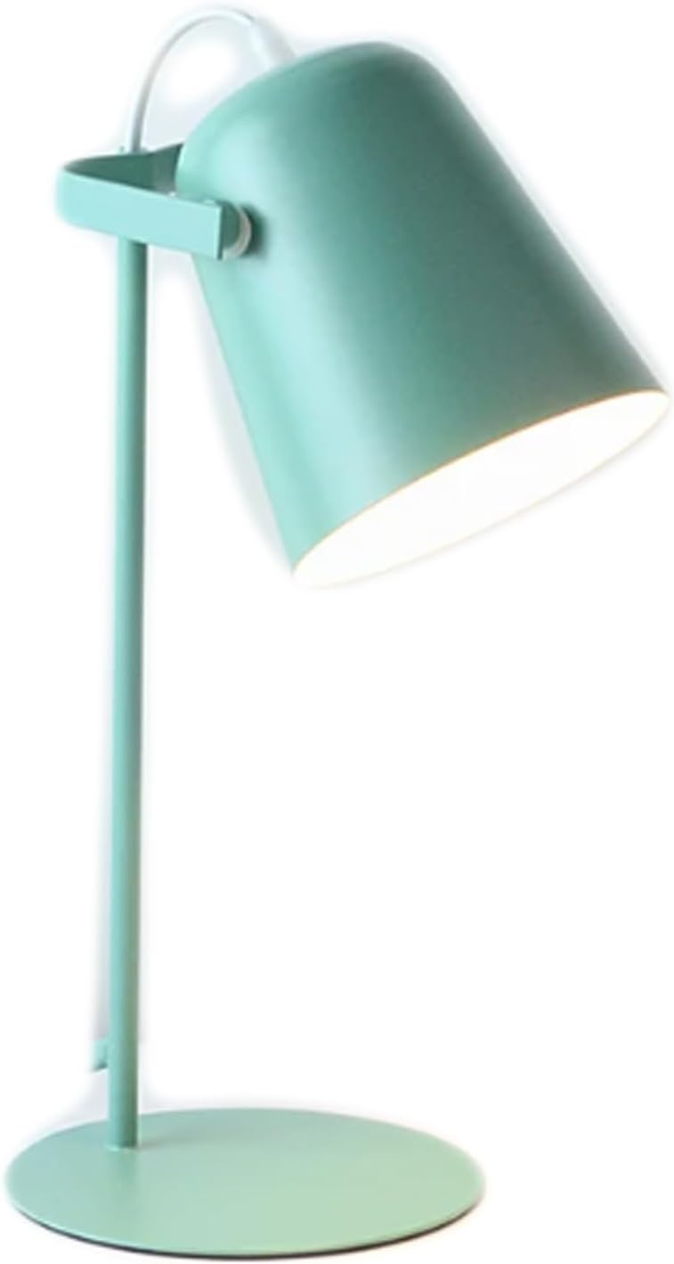 Metalowa lampa stołowa, lampa biurkowa LED, lampa do czytania z ochroną oczu, lampa do czytania, lampa biurkowa, zielona
