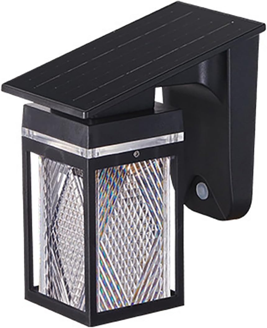 Zewnętrzne lampy solarne ścienne, ściemnialne oświetlenie zabezpieczające z czujnikiem zmierzchu i świtu, wodoodporna lampa kulista do ganku, na zewną