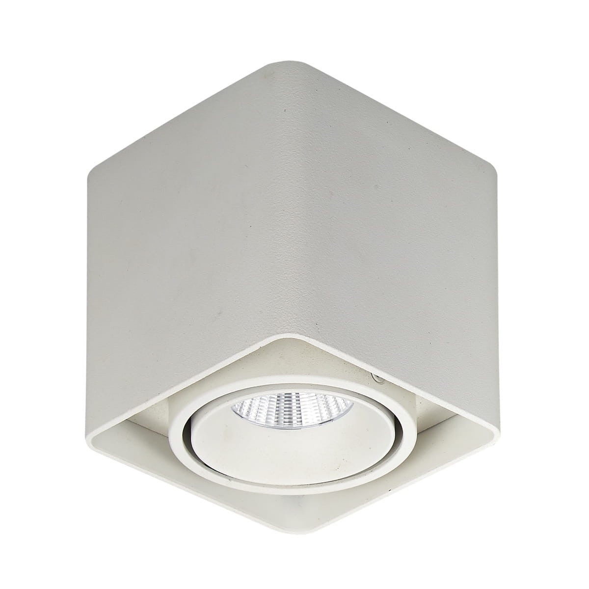 Reflektor sufitowy spot natynkowy kwadratowy Bonnie biały LED 10W 3000K 840lm wym: 10 x 10 cm metal Italux