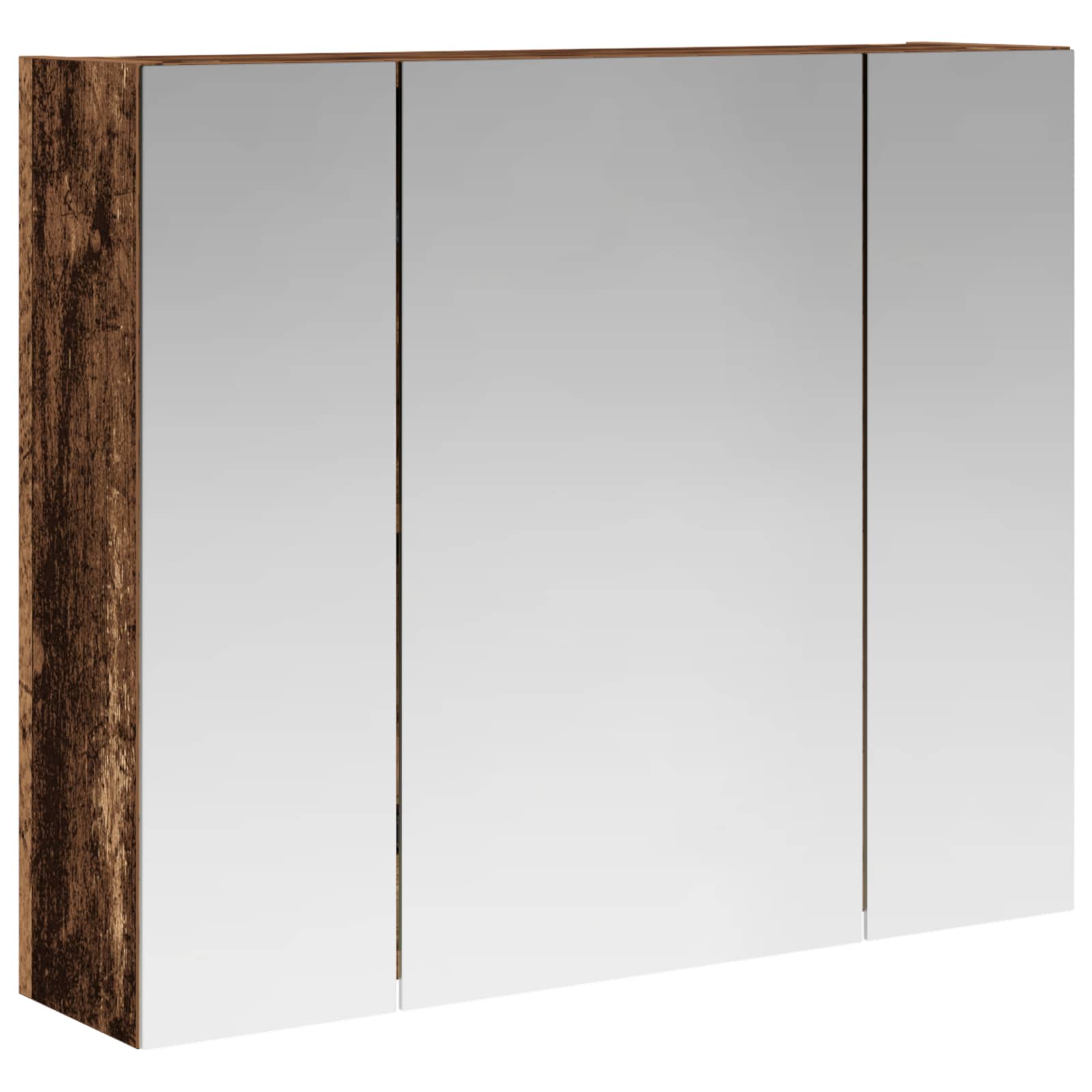 Szafka z lustrem do łazienki Stare drewno 60 x 14,5 x 50 cm