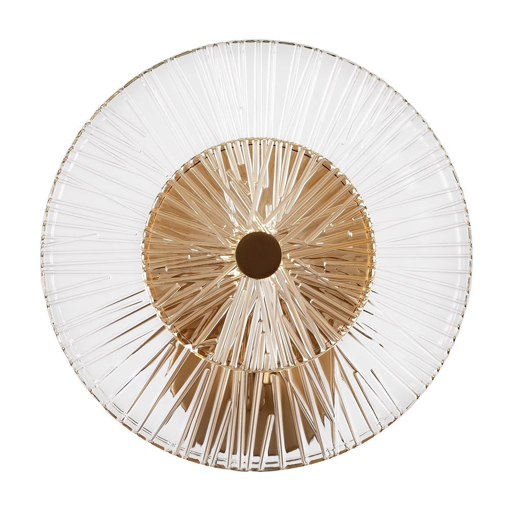 Lampa ścienna złota ze szklanym kloszem Aster Maytoni MOD007WL-01G