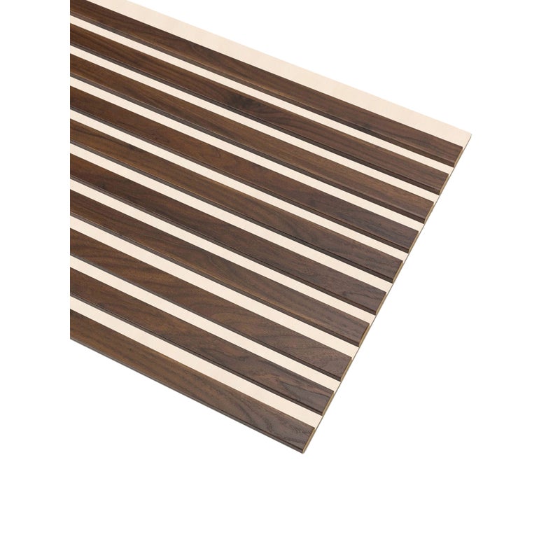 Lamele na Beżowym Filcu Ścienne SunWood 275x46cm Panel Dekoracyjny Orzech Columbia 1 szt.