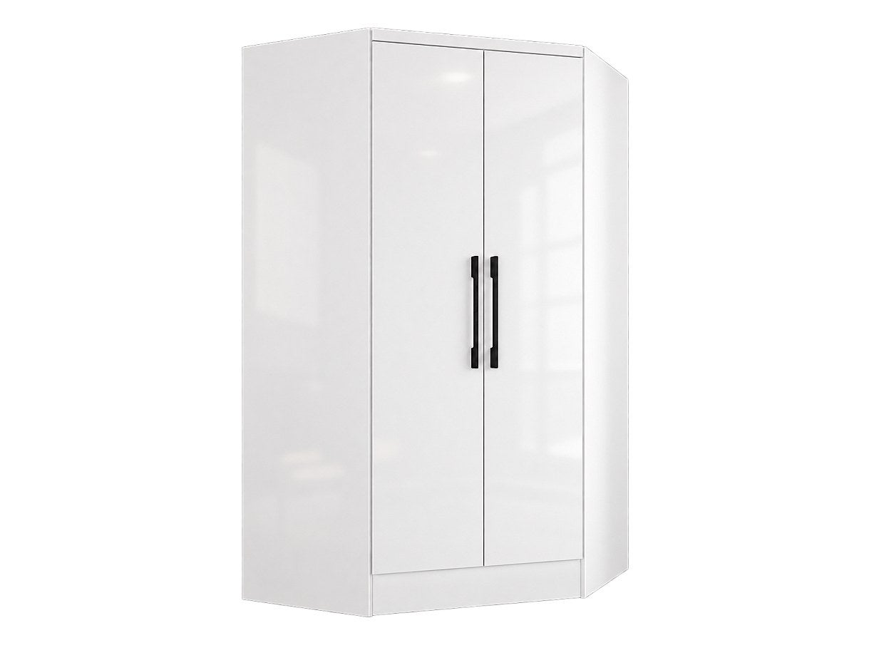 Szafa narożna 2-drzwiowa - 101 cm - Biały - AURALI