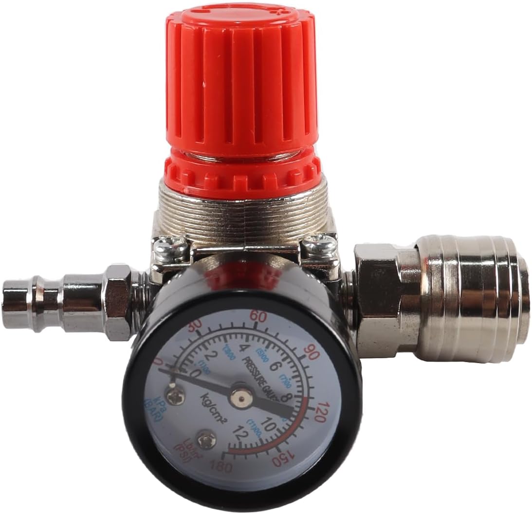(Zawór trójdrożny) 1/8" 1/4" Regulator ciśnienia sprężarki powietrza Pneumatyczny regulator ciśnienia, zawór regulacji ciśnienia z przyłącze