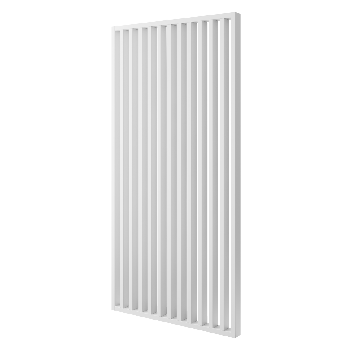 ŚCIANKA Z LAMELI - GOTOWY ZESTAW - BIAŁY MAT - LAMELE3D - 83 cm - Pod kątem 45°