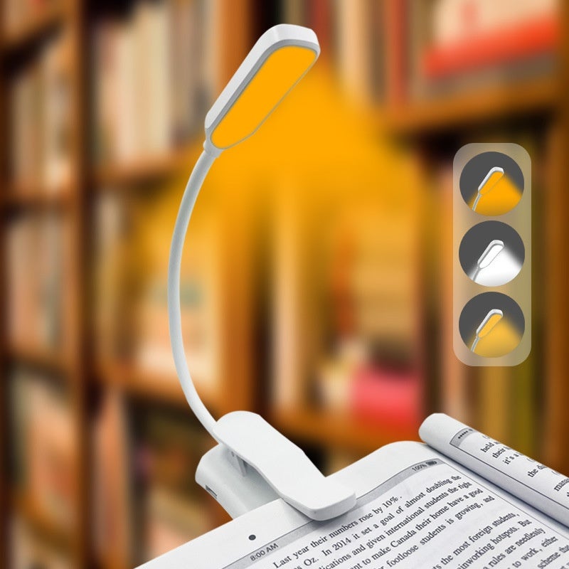 Lampa z klipsem, lampa do czytania LED, lampa do ochrony oczu, lampa biurkowa, lampa ładowana przez USB