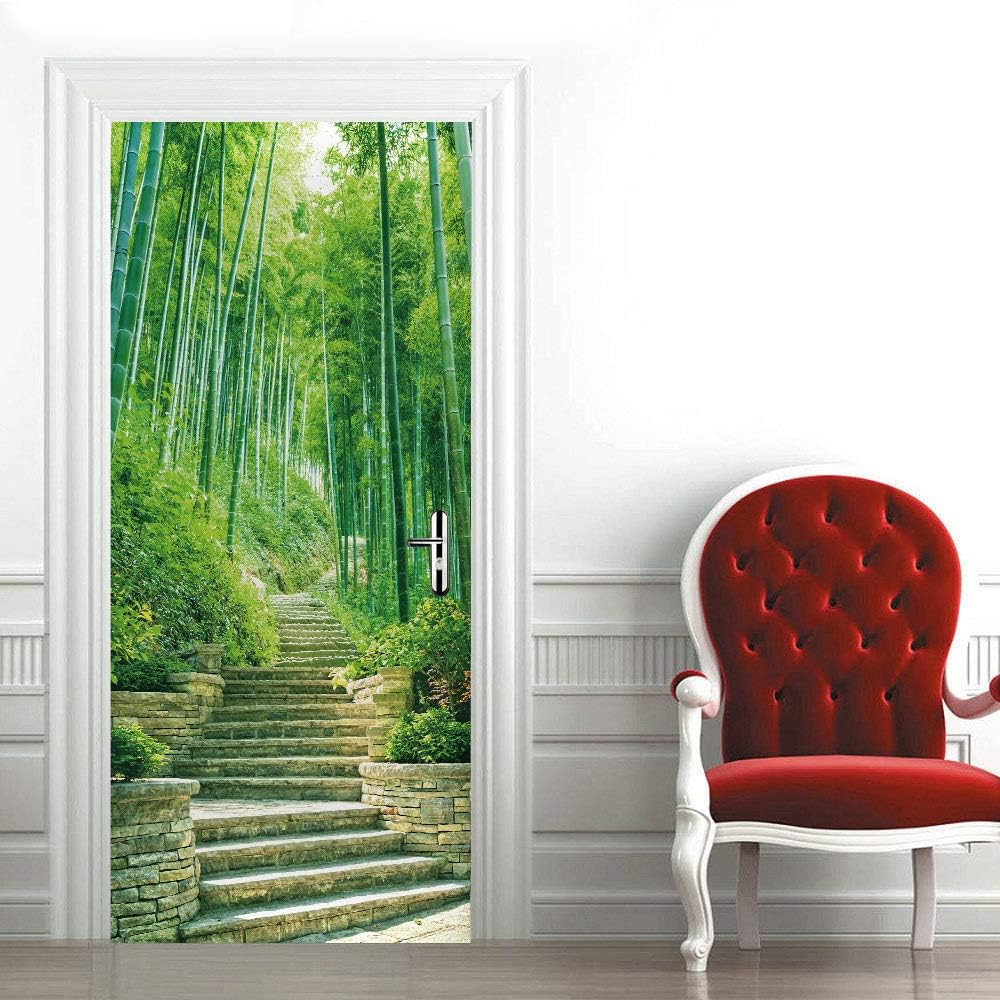 Naklejka na drzwi 77x200 cm, efekt trompe l'oeil, tapeta 3D, fototapeta na drzwi, samoprzylepne, wodoodporne naklejki z PVC